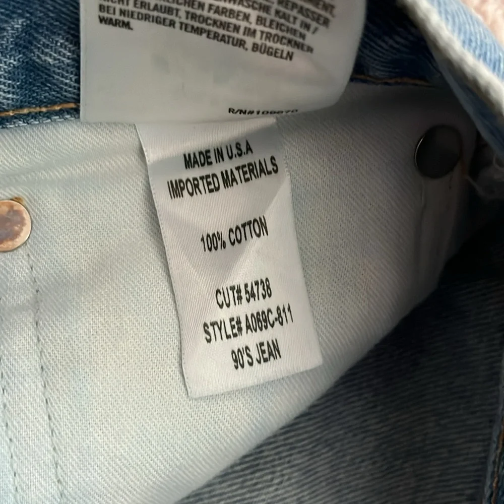 NEW AGOLDE 90’s Mid Rise Straight Fit Jeans Size 26 - Picture 9 of 10